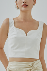 Hyera Queen Anne Neckline Top
